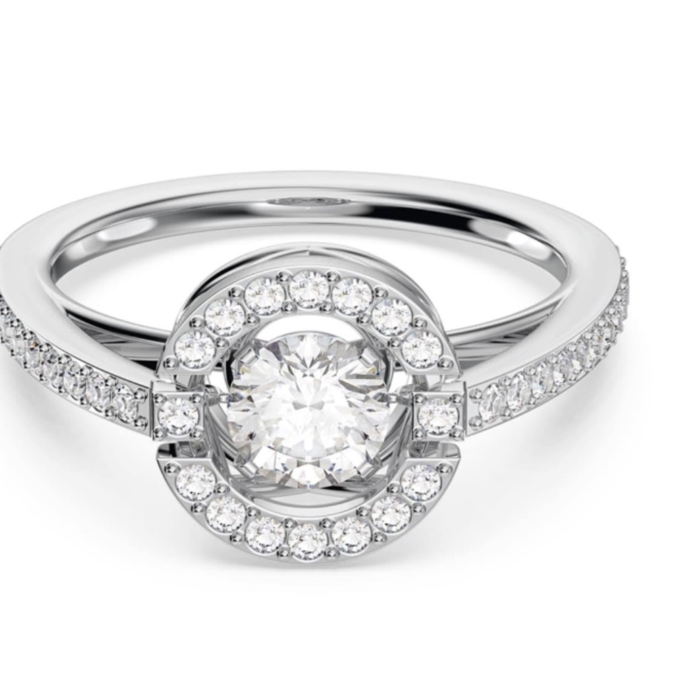 Swarovski dancing crystal collection ring
